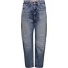 ONLY Onlirvine Reg Relax Tape Ank DNM Cro Jeans, Media Blu Denim, 28W x 30L Donna