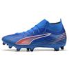 PUMA Scarpe da calcio ULTRA 6 MATCH+ FG/AG da donna, Scarpe, Ultra Blu/Bianco/Glowing Rosso, 35.5