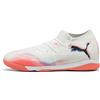 PUMA Scarpe da calcetto FUTURE 8 MATCH unisex, Scarpe, Bianco/Nero/Glowing Rosso, 44
