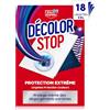 Décolor Stop Decolor Stop - Protezioni Extreme - Protege dai Degorgements Extremes - Efficace per i capi nuovi o colorati - Tutti i programmi tessili e temperature - x18 salviette XXL
