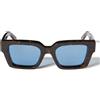 Off-White Occhiali da Sole OERI008 6045 Virgil Marrone/Blu Unisex