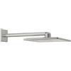GROHE SET SOFFIONE DOCCIA GROHE RAINSHOWER SMARTACTIVE 310 CUBE A 2 GETTI SATINATO SUPER STEEL