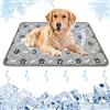 BAIFULAI Tappetino refrigerante per cani, coperta refrigerante per cani, 100 x 70 cm, colore grigio, per animali domestici, per gatti, cani, Cooling Mat, coperta per cani in viaggio, per animali