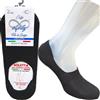 Infinity - 12 Paia Calze Fantasmini Uomo con Tecnologia Antiscivolo, Calze Filo di Scozia Uomo Corte in Puro Cotone Elasticizzato, Calzini Invisibili Ideali per Mocassino (12 Paia Nero, 39-42)