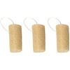 SEMPEIER Spugna di luffa naturale, spugna da doccia corpo intero esofoliante a base di luffa e lavaggio piatti multifunzione (10cm(3pcs))