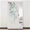 WDJBPSH Porta soffietto da interno Porte Interne a Libro, Senza Foratura Scorrevoli Porta Divisoria Invisibile con Telaio In Alluminio(White Frame,71x203cm)