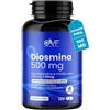 PARAFARMACIA, ORGANIC VITAMINS & FOOD OVF Diosmina Esperidina 120 cps da 500mg, Integratori per Vene Varicose Capillari e Microcircolo, Integratore Circolazione Gambe con Mirtillo Nero, Ideale come Drenante Gambe Gonfie