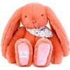 Doudou et Compagnie - Coniglio Fioretta Terracotta 35 cm - Peluche rosa Terracotta ultra morbido per neonati - Doudou Coniglio Misto fin dalla nascita - Regalo di nascita - DC4303