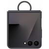Samsung Silicone Case with Ring Custodia pieghevole in silicone con anello per Galaxy Z Flip7, Black