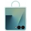 Samsung Silicone Case with Ring Custodia pieghevole in silicone con anello per Galaxy Z Flip7, Mint