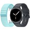 Samsung Galaxy Watch8 (Dark Gray, BT, 40mm) + Fabric band, Smartwatch Galaxy AI, allenatore personale, design resistente agli urti, monitoraggio attività fisica e sonno, One UI 8[Versione Italiana]