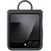 Samsung Silicone Case with Ring Custodia pieghevole in silicone con anello per Galaxy Z Flip6 | Z Flip7 FE, Black