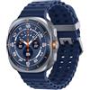 Samsung Galaxy Watch Ultra 2025 (Titanium Blue, LTE, 47mm) Smartwatch Galaxy AI, Design Resistente agli Urti, Batteria a Lunga Durata, Cassa in Titanio di Grado Aerospaziale [Versione Italiana]