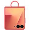 Samsung Silicone Case with Ring Custodia pieghevole in silicone con anello per Galaxy Z Flip7, Red