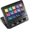 Mars Gaming MSD-PRO, Control Deck, 10 Tasti LCD e 4 Manopole Personalizzabili, Schermo Tattile Esteso Animato, Base Regolabile, Software di Controllo, Hub USB con 2x USB 3.0 + 1x USB-C, Nero