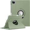 FINTIE Custodia rotante compatibile con iPad Pro 11 (2022/2021/2020/2018, 4a/3a/2a/1a generazione) - Custodia girevole a 360 gradi con portapenne, accensione e spegnimento automatico, verde salvia