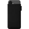Adore June Custodia Classic Recycled Nero compatibile con iPhone 16e / iPhone 16, Tessuto moderno in R-PES sostenibile. Prodotto in Europa