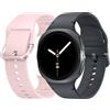 Samsung Galaxy Watch8 (Dark Gray, BT, 40mm) + Sport band, Smartwatch Galaxy AI, allenatore personale, design resistente agli urti, monitoraggio attività fisica e sonno, One UI 8[Versione Italiana]