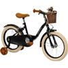 Huffy Bici vintage per bambini da 5 a 7 anni, colore nero opaco