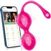 Ukingle Vibratoreper Donna Professionale con APP Mini Vibratore Clitoride Sexytoysys Ovetto Vibrante Donna Telecomando Wireless 9 Modalità Vibratoriper Donne Clotoride Piccolo Vibratori Sex Toys Coppia(Rosa)