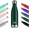 Mont-Clair H2O Borraccia Termica 500ML in Acciaio Inox, Borracce Termiche - 12h di Bevanda Calda e 24h di Bevanda Fredda - Senza BPA, Bottiglia Acqua, Borraccia 500ML Verde scuro