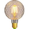 TIANFAN - Lampadine a LED vintage con filamento, 4 Watt, 220/240V E27, lampadina decorativa G95 effetto anticato Trasparente