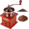 Topyond Macinacaffè Manuale con Manico in Legno Mini Macinacaffè a Manovella Per Cucina Domestica Smerigliatrice Manuale in Legno Stile Vintage Smerigliatrice Manuale Per Caffè