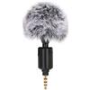 Tbest Smartphone Microfono Riduzione del Rumore Regolabile Riduci Ad Alta Definizione Plug e Riproduci Accessori per Telefoni in Plastica in Metallo Resistente per Podcasting in (3,5 mm)