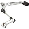 A ABSOPRO Moto Leva Del Cambio Per Suzuki GN 1 Pezzo | Argento E Nero, Metallo, 26X6X4.5Cm, Foro 10Mm, Resistente All'Usura E Agli Urti, Per Moto Scooter