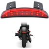 TUINCYN Fanale posteriore moto con obiettivo rosso Chopper Bordo parafango posteriore Luce targa Luce freno posteriore Luce stop per Harley Sportster XL883N 1200N XL1200V XL1200X