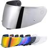 VCOROS Visiera Casco Moto per i90/ i91/HJ-33,Visiera per Casco Integrale,Sostituzione della Visiera della Lente del Casco del Parabrezza del Motocicl (Argento cromato)