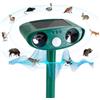 Hofeny - Spaventa gatti a energia solare per vincitori del test del giardino, a ultrasuoni, portata di 8 m, con rilevatore di movimento, per talpe efficace contro gatti, martore, uccelli