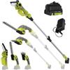 DEWINNER Tagliasiepi 3 in 1 Telescopico A Batteria - Motosega Elettrica Con Interruttore di Sicurezza, Portata Fino A 2,54 metri, Lame Da 240 mm e 120 mm, Testa Regolabile A 135°