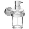 Inda Dispenser sapone a parete Gealuna in acciaio spazzolato /trasparente