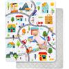 decalsweet Tappeto Gioco Bambini 150×180cm, Addensato 2cm Tappeto Gioco Neonato, Antiscivolo Pieghevole Tappeto Cameretta Bambina & Bambino, Tappeto Tummy Time Neonati (Trasporto urbano)