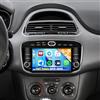 CAMECHO 2+64G CAMECHO Android 13 Autoradio con Navigatore per Fiat Punto 2012-2015, Radio doppio DIN con schermo 7 pollici Carplay Android Auto RDS FM Bluetooth WiFi 5G