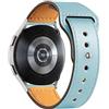 SOLOLUP Cinturino in Pelle Compatibile con Samaung Galaxy Watch 6/5/4 40mm 44mm/Watch 5 Pro 45mm/Watch 4 Classic 42mm 46mm，20mm Cinturino di Ricambio Sgancio Rapido Regolabile per Donna UomoAzzurro