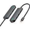 Mcdodo USB C Hub 5 in 1 USB C Dock Adattatore USB C, connessione USB 3.0, 1 lettore di schede SD e 1 microSD per MacBook Pro 2015/2017, nuovo MacBook da 12 pollici, Chromebook dispositivi Type-C