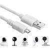 baolongking Cavo di ricarica con attacco da USB a micro USB per telecamere di sicurezza WyzeCam, WyzeCam Pan, YI Camera, NestCam Indoor, Netvue, KasaCam Indoor, Furbo Dog, Blink (10m)