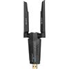 BrosTrend Wi-Fi 7 Adattatore WiFi USB, BE6500Mbps Chiavetta WiFi per PC Fisso Laptop, Tri-Band 6GHz + 5GHz + 2.4GHz Scheda di Rete USB Ricevitore, Antenna Wi-Fi Lunga Portata per Windows 11/10, 4K-QAM