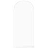 AIBIIN Fondale rotondo a forma di arco, colore bianco, 0,6 x 1,5 m, copertura su 2 lati, per matrimoni, cerimonie, feste di compleanno, baby shower, banchetti
