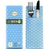 Class 10 C4032TA-D227-PEFC Airlaid Tovagliolo Tasca Portaposate, Carta, Pois Mare, 40x32x0.8 cm, 20 unità
