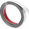 QWORK® 20mm x 5m Modanatura Adesiva per Pareti, Argento, in Acciaio Inossidabile, Finitura Spazzolata