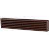EUROPLAST Marrone, griglia di ventilazione per porta, cucina, bagno, ventilazione porta, 450 x 92 mm, griglia di scarico