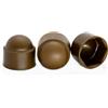 Screws City Tappi di protezione per dadi e bulloni in plastica marrone M10 (chiave da 17 mm), confezione da 10
