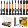 Bohoray 10 Pezzi Impulsi Impact Inserti per Avvitatore, Torsion Punte Avvitatore, Magnetiche Inserti Torx per Cacciavite in Acciaio, Trapano a Testa Esagonale, Chiave a Cricchetto