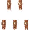 ELECTROMECANICA CANTABRIA ELCAN ELCAN 5 diffusori 17CB20 (2.4mm) per saldatura con tungsteno 2.4mm per torcia TIG serie WP 17 18 e 26. Consumabili e accessori professionali per saldatura a pistola o torcia TIG
