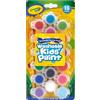 CRAYOLA Confezione da 18 vasche di Vernice Lavabile Bambini