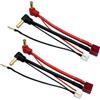 FLY RC 2pcs 5mm Bullet Banana a femmina T-Plug LiPo Batteria Filo & JST-XH Balance per 2S 7.4V LiPo batterie Rosso