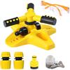 JINGTOPS Irrigatore Giardino Con Attacco Rapido Acqua, Giochi Acqua Bambini Esterno Con Occhiali Protettivi, Spruzzino Acqua Per Cani E Prato, Giallo